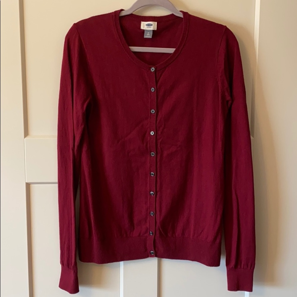 Wine Colored Cardigan